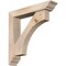 Ekena Millwork Westlake Traditional Smooth Bracket w/ Offset Brace, Douglas Fir, 5 1/2"W x 28"D x 28"H BKT0604X28X28WTL01SDF - alternate 1